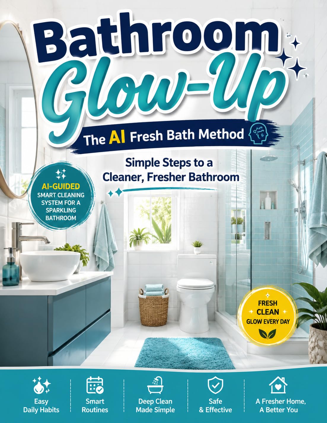 ler totalmente Bathroom Glow-Up: The AI Fresh Bath Method: Simple Steps to a Cleaner, Fresher Bathroom (English Edition)