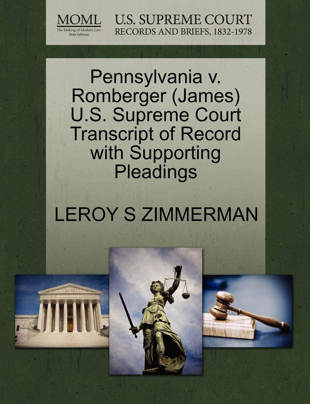 Pennsylvania v. Romberger (James) U.S. Supreme Court Transcript of Record with Supporting Pleadings baixar livro de graça