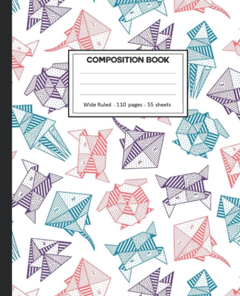 Composition Notebook: Sea Turtle Wide Ruled Blank Lined Composition Book Journal (7.5 x 9.25 in) Cute Notebooks for Girls Teens Kids School Planner Diary Writing Notes.