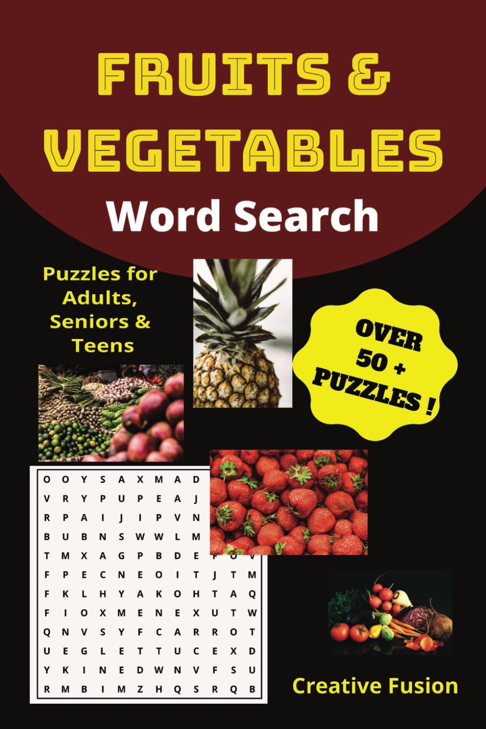 ler totalmente Fruits & Vegetables Word Search Book: Word search with Easy to Read print about Fruits & Vegetables; 6x9 inches, 110 pages, more than 50+ Puzzles….Gift for Vacations, Holidays and Free time.