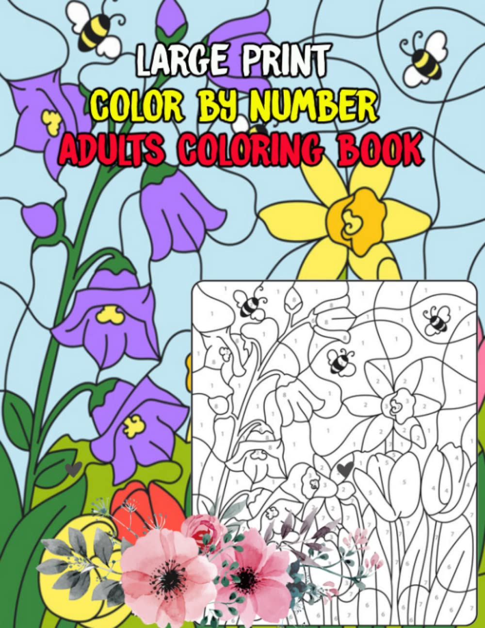 ler totalmente Large Print Adults Color By Number Coloring Book: An Adult Color by Number Coloring Book Large Print with Fun, Easy, Simple, Animals, Flowers Designs... Pages. (color by numbers for Seniors)