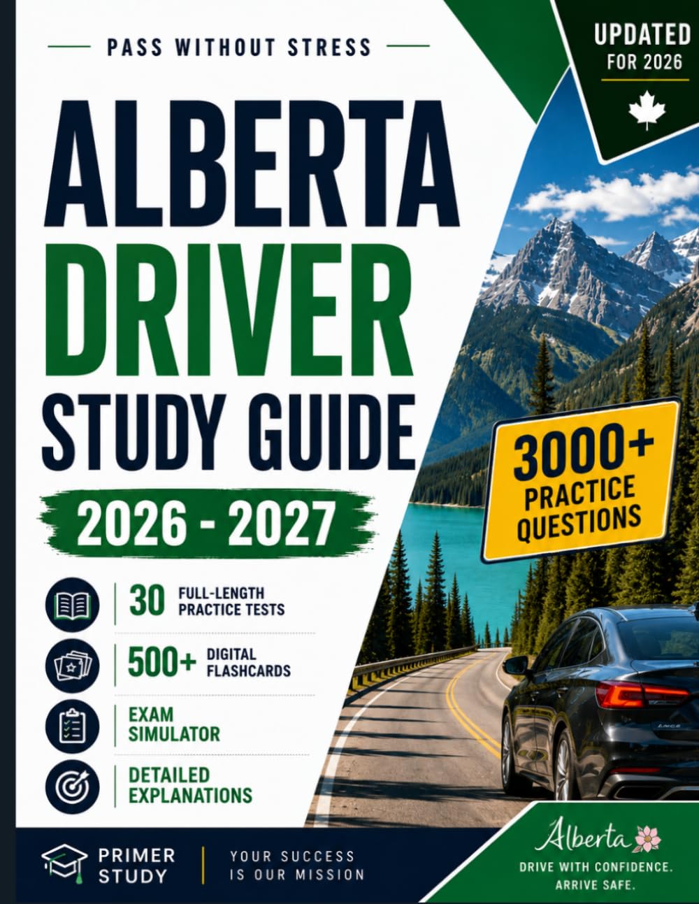 capítulo por capítulo baixar Alberta Driver Study Guide 2026-2027: Complete Review & Online Exam Simulation with 3000+ Practice Questions and Detailed Explanations