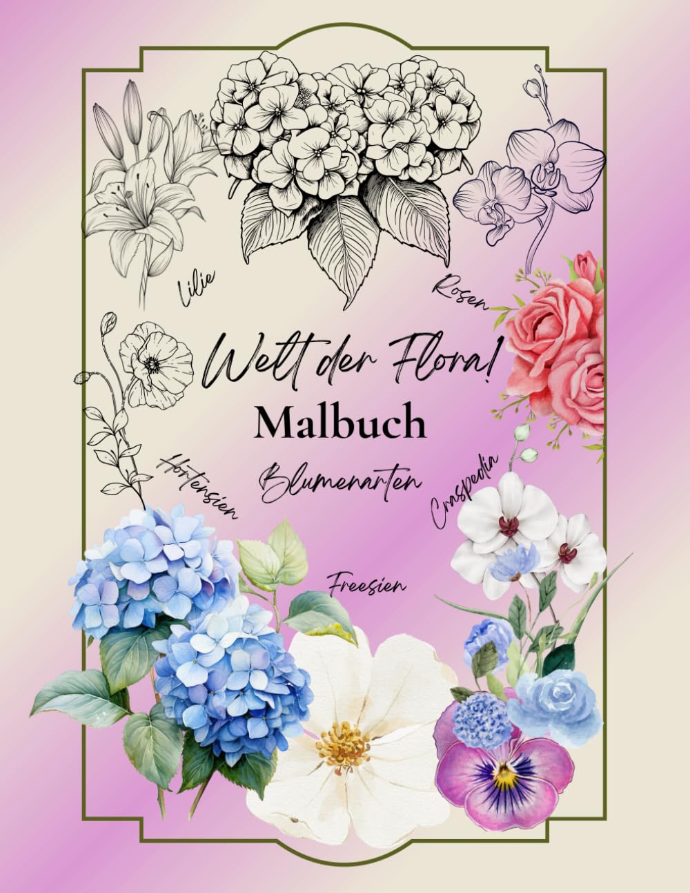 Welt der Flora! Malbuch Blumenarten: Blumen Ausmalbuch (German Edition) baixar livro de graça
