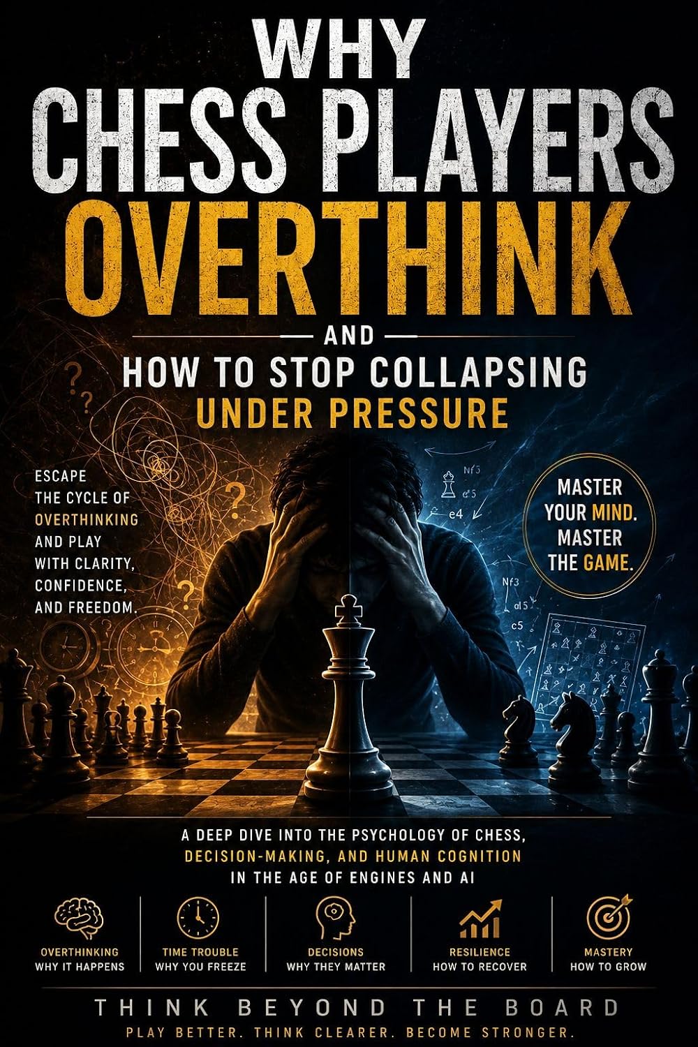 ler totalmente WHY CHESS PLAYERS OVERTHINK: — And How to Stop Collapsing Under Pressure — (Chess Psychology Series Book 2) (English Edition)
