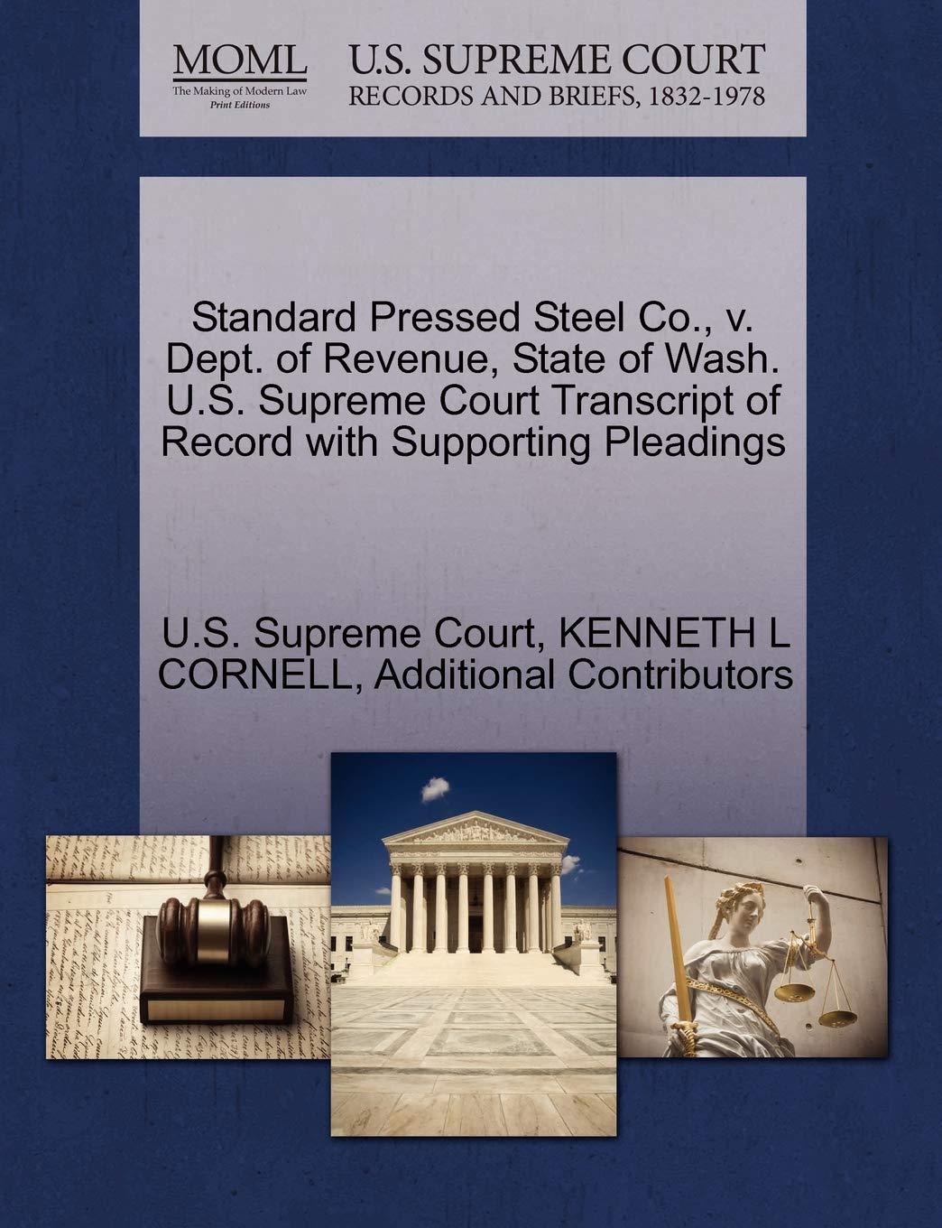 Standard Pressed Steel Co., v. Dept. of Revenue, State of Wash. U.S. Supreme Court Transcript of Record with Supporting Pleadings baixar o livro de graça
