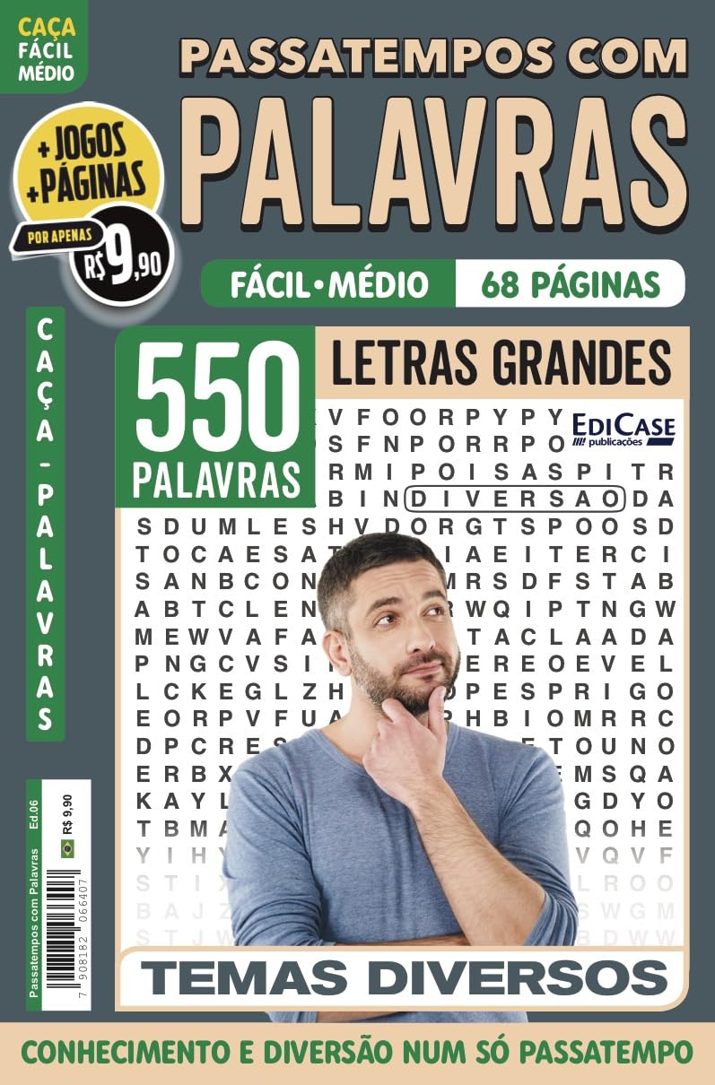 Passatempos com Palavras 6: Nível Fácil/ Médio - Conhecimento e diversão num só passatempo baixar o livro de graça