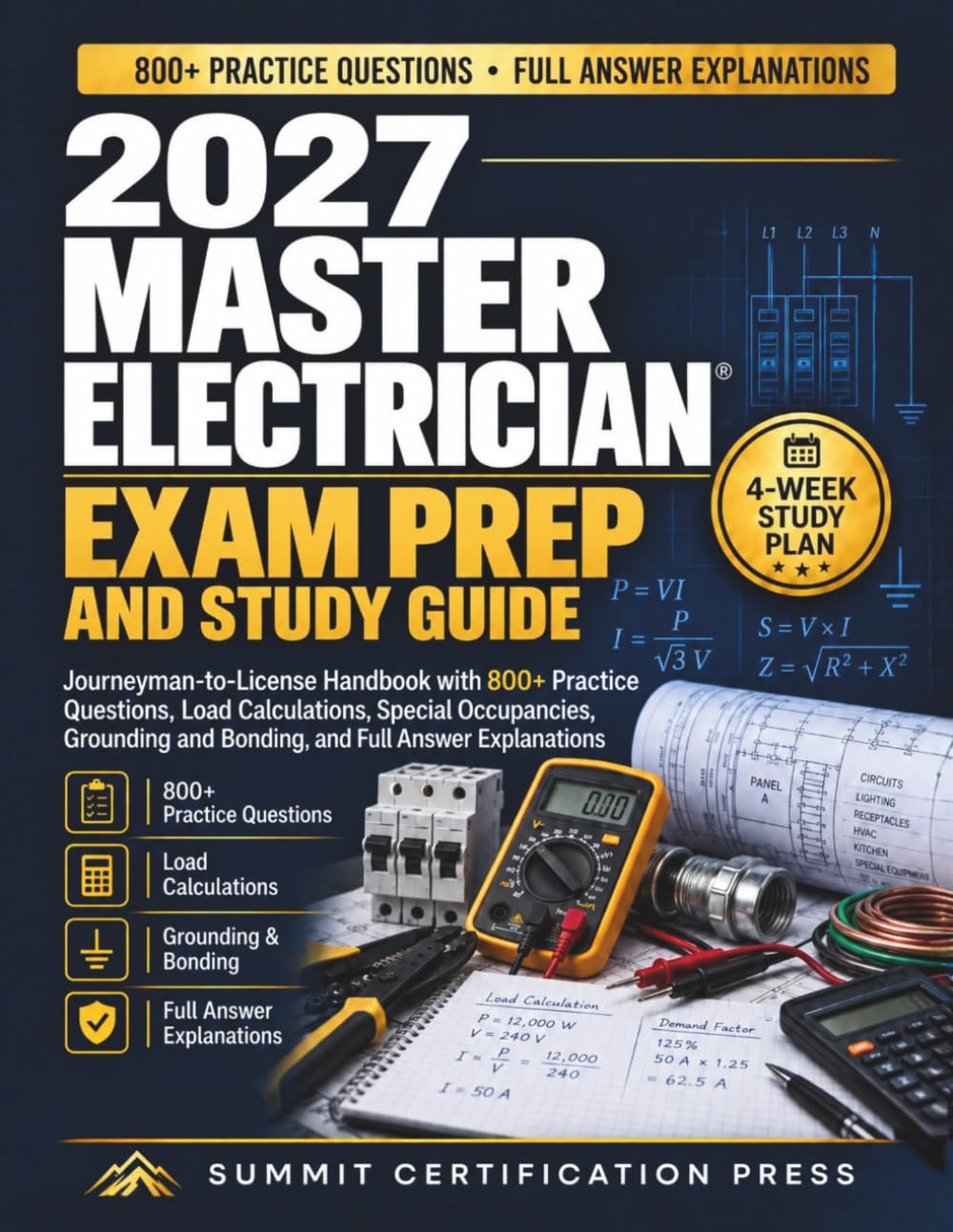 2027 Master Electrician Exam Prep and Study Guide: Journeyman-to-License Handbook with 800+ Practice Questions, Load Calculations, Special... and Bonding, and Full Answer Explanations baixar o livro de graça