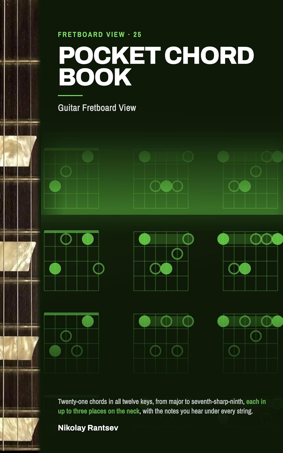Pocket Chord Book: Guitar Fretboard View (Everyfret) (English Edition)