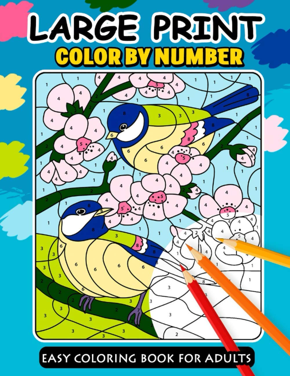 ler totalmente Large Print Color by Number: Easy Coloring Book for Adults