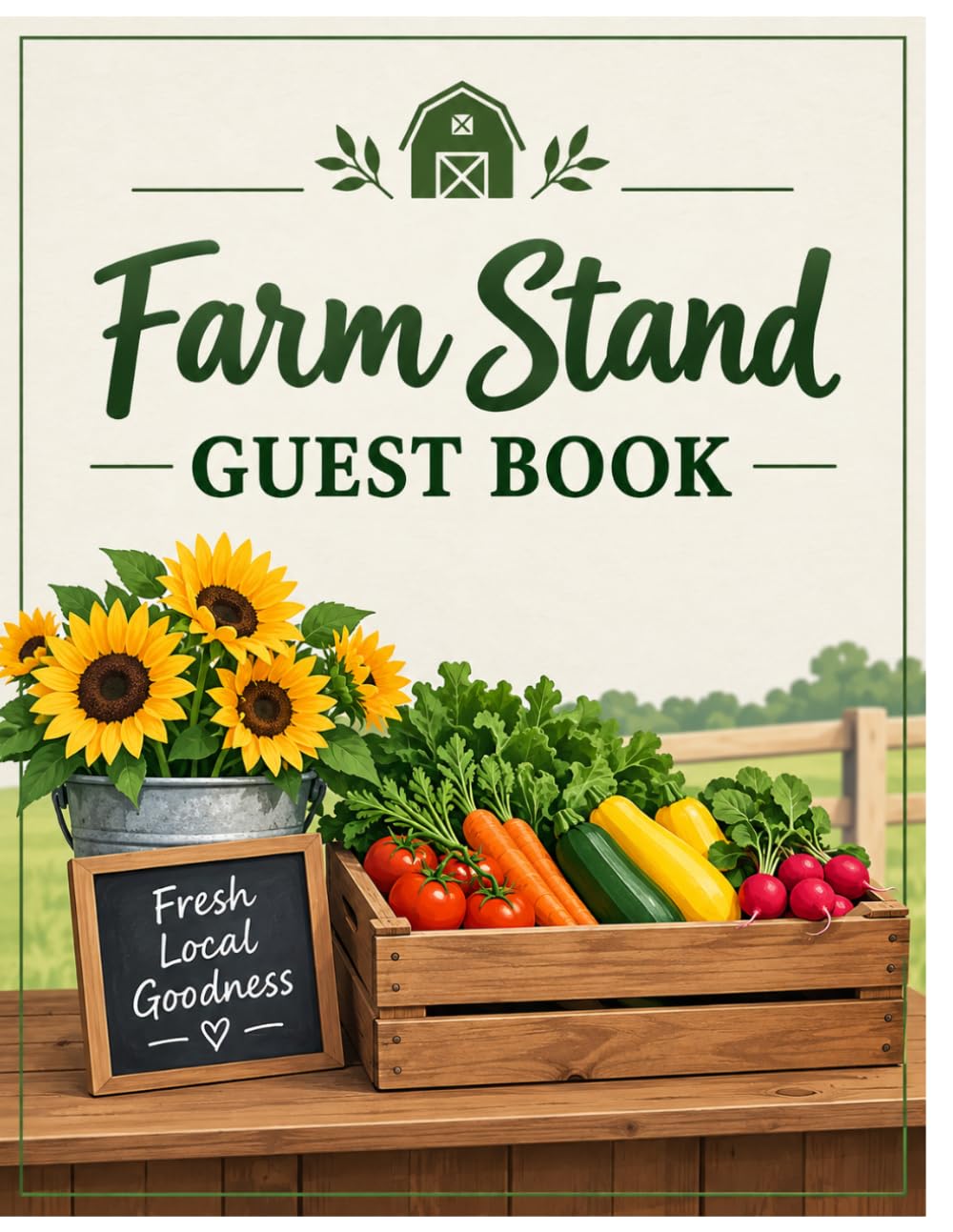 Farm Stand Guest Book: Farmers Market Visitors Log and Customer Feedback Notebook: Rustic Guest Sign-In Book for Fresh Produce Stands, Orchards, and Farm Stores baixar livro de graça
