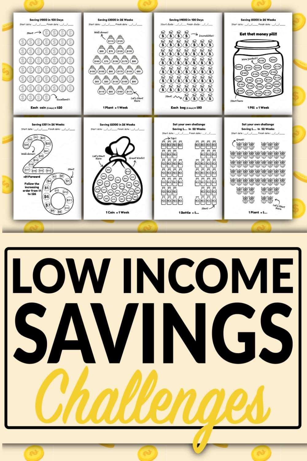 Low Income Savings Challenge Book baixar livro de graça