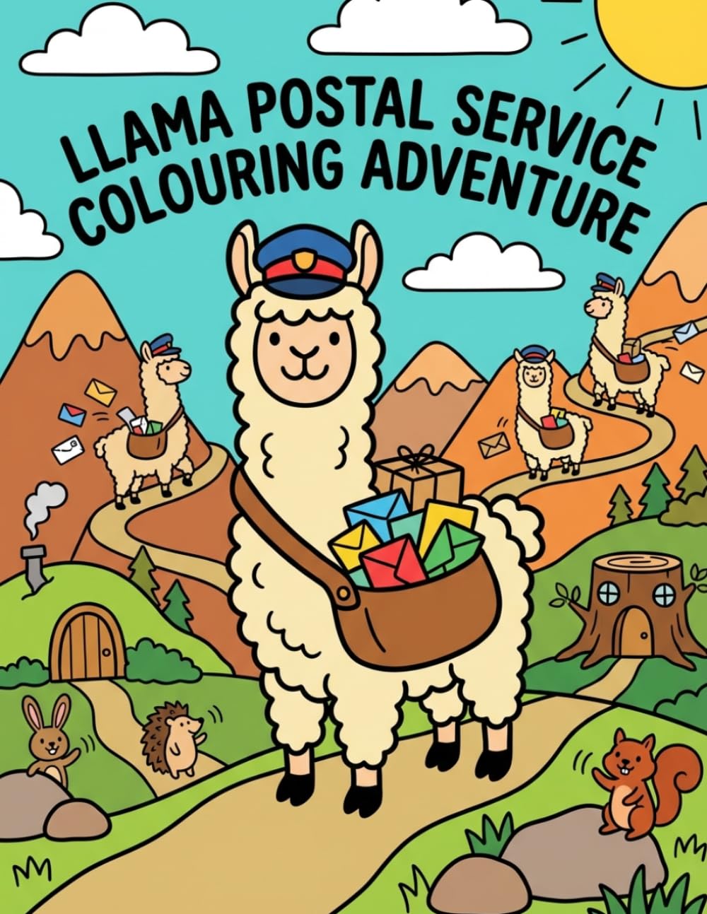 ler totalmente Llama Postal Service: A Cute Colouring Adventure