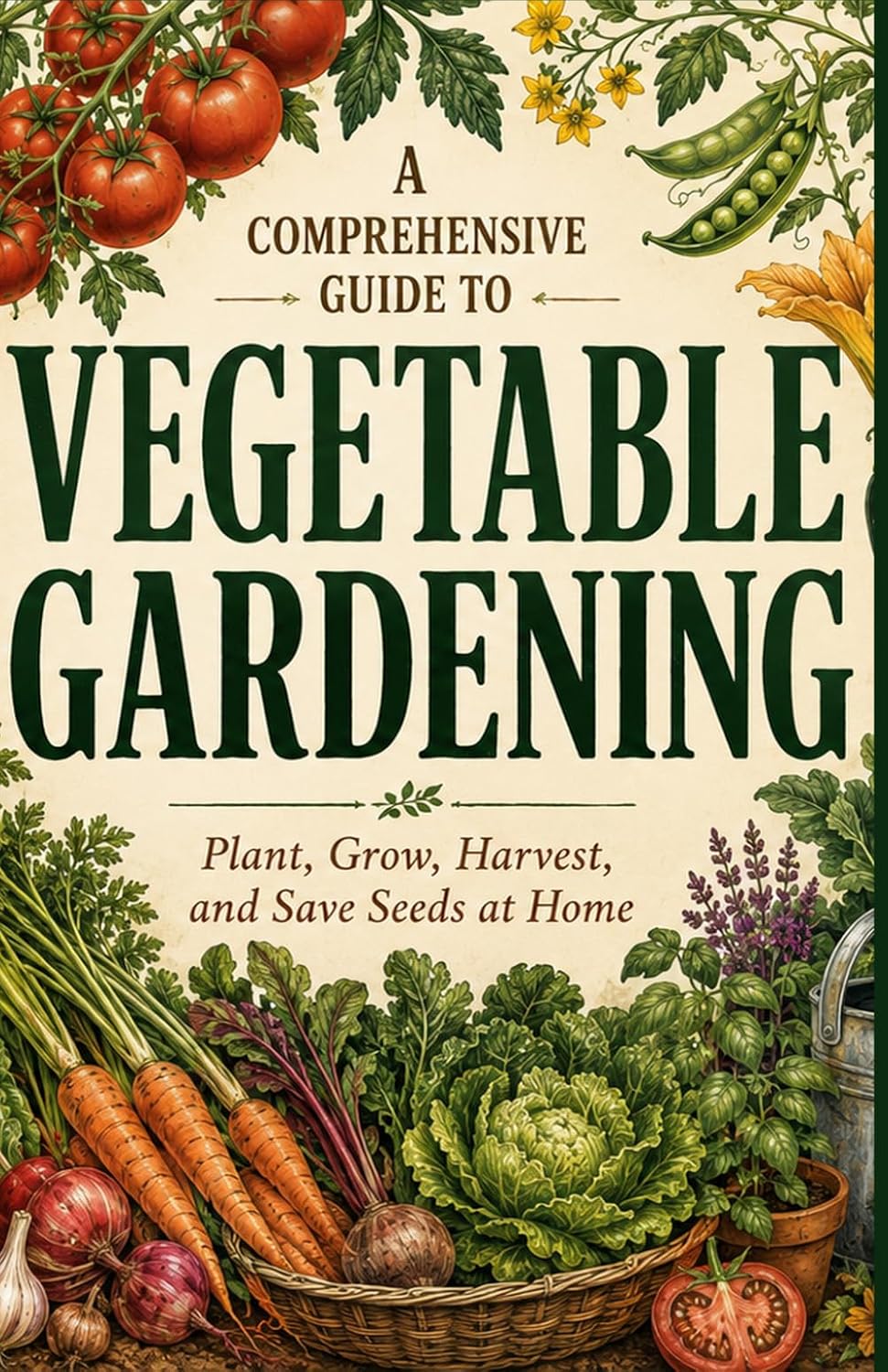 ler totalmente A Comprehensive Guide to Vegetable Gardening: Plant, Grow, Harvest, and Save Seeds at Home