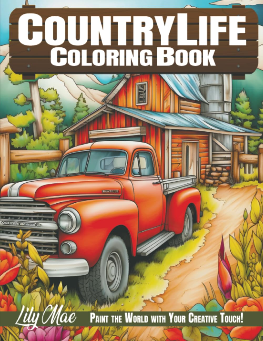 Country Life Coloring Book: 50 Beautiful Scenes of Serene Farm Life, Enchanting Charm Homes, Picturesque Markets, and Lovely Animals. Paint the World with Your Creative Touch! baixar o livro de graça