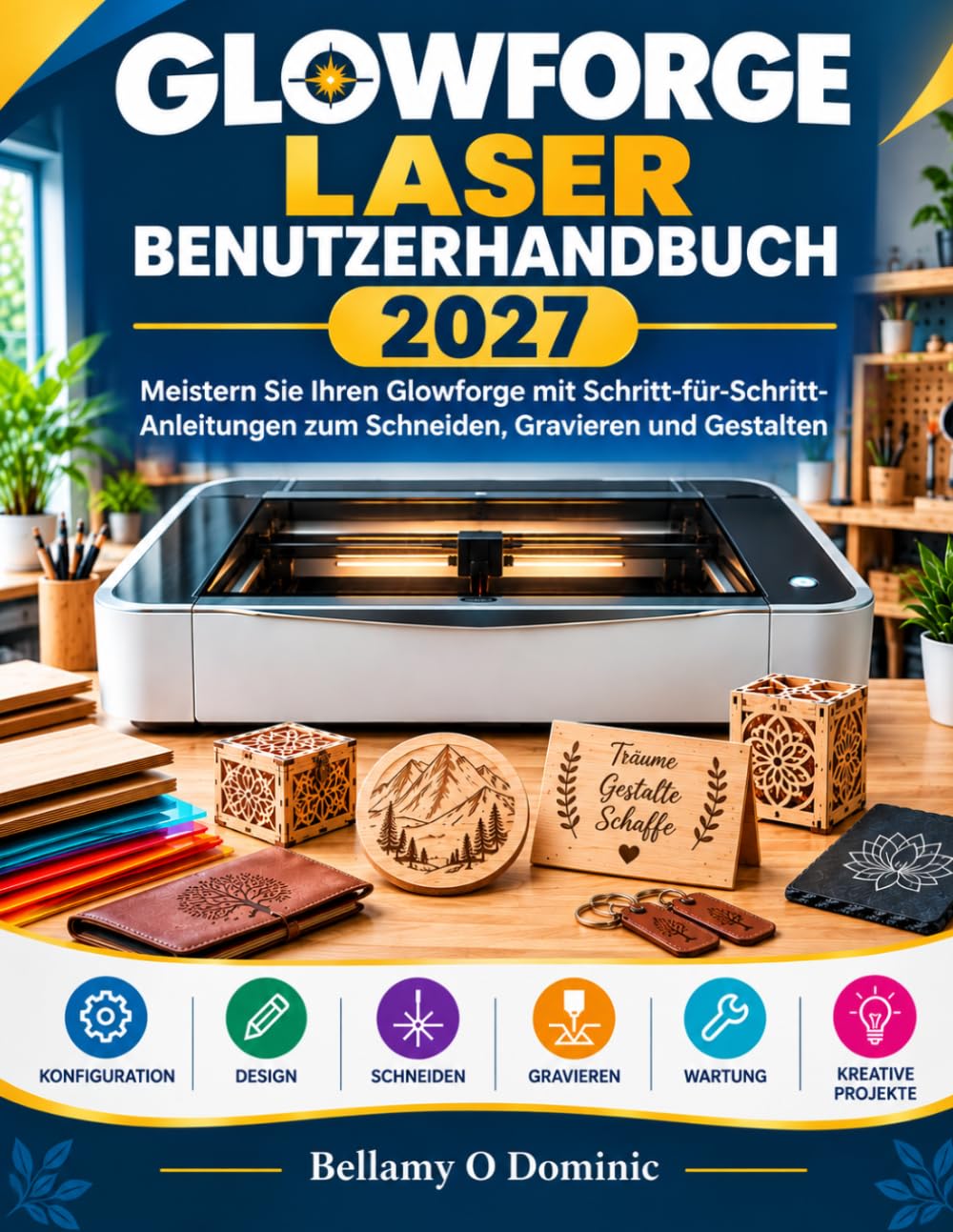 GLOWFORGE LASER BENUTZERHANDBUCH 2027: Meistern Sie Ihren Glowforge mit Schritt-für Schritt-Anleitungen zum Schneiden, Gravieren und Gestalten (German Edition) baixar o livro de graça