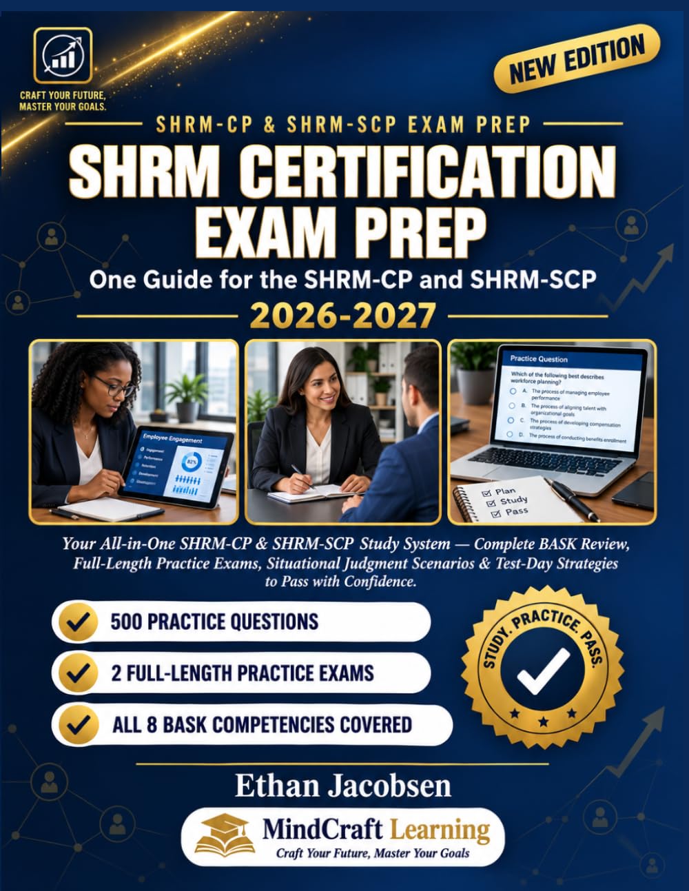 ler totalmente SHRM Certification Exam Prep 2026-2027: One Guide for the SHRM-CP and SHRM-SCP: Complete BASK Review, 500 Practice Questions with Situational Judgment... for HR Professionals at Every Career Stage