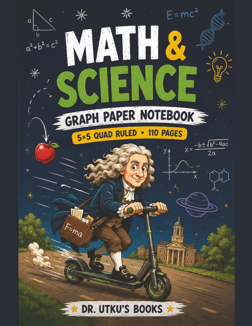 Math & Science Graph Paper Notebook: 5x5 Quad Ruled • 110 Pages baixar o livro de graça