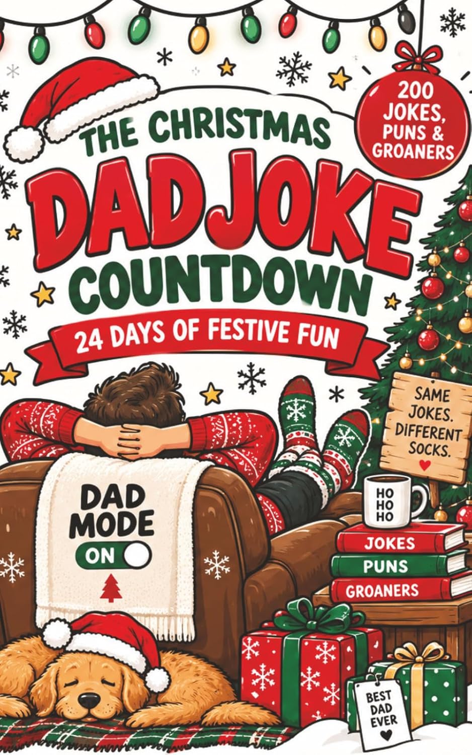 ler totalmente The Christmas Dad Joke Countdown: 24 Days, 200 Hilariously Bad Dad Jokes & Puns — A Christmas Advent Countdown Book: A Christmas Advent Countdown Book... Secret Santa Gift, Family Christmas Fun)