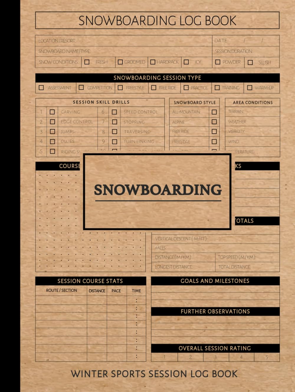 capítulo por capítulo baixar Snowboarding Winter Sports Log Book: Snowboard Journal. Track Rides, Tricks & Progress. Ideal for Snowboarders, Coaches, and Thrillseekers