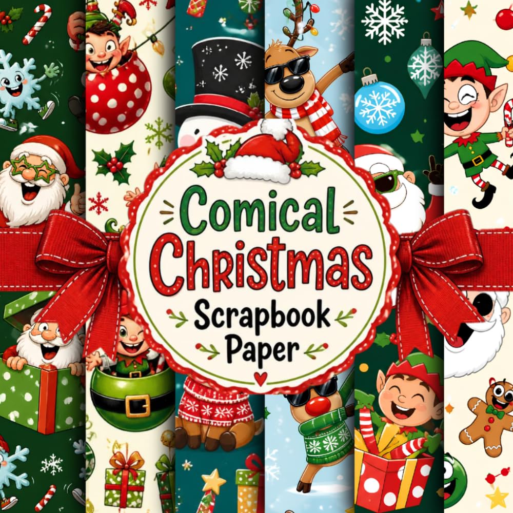 capítulo por capítulo baixar Comical Christmas Scrapbook Paper: 24 Funny Holiday Pattern Sheets for Scrapbooking, Card Making, Junk Journals, Crafts and Creative Projects
