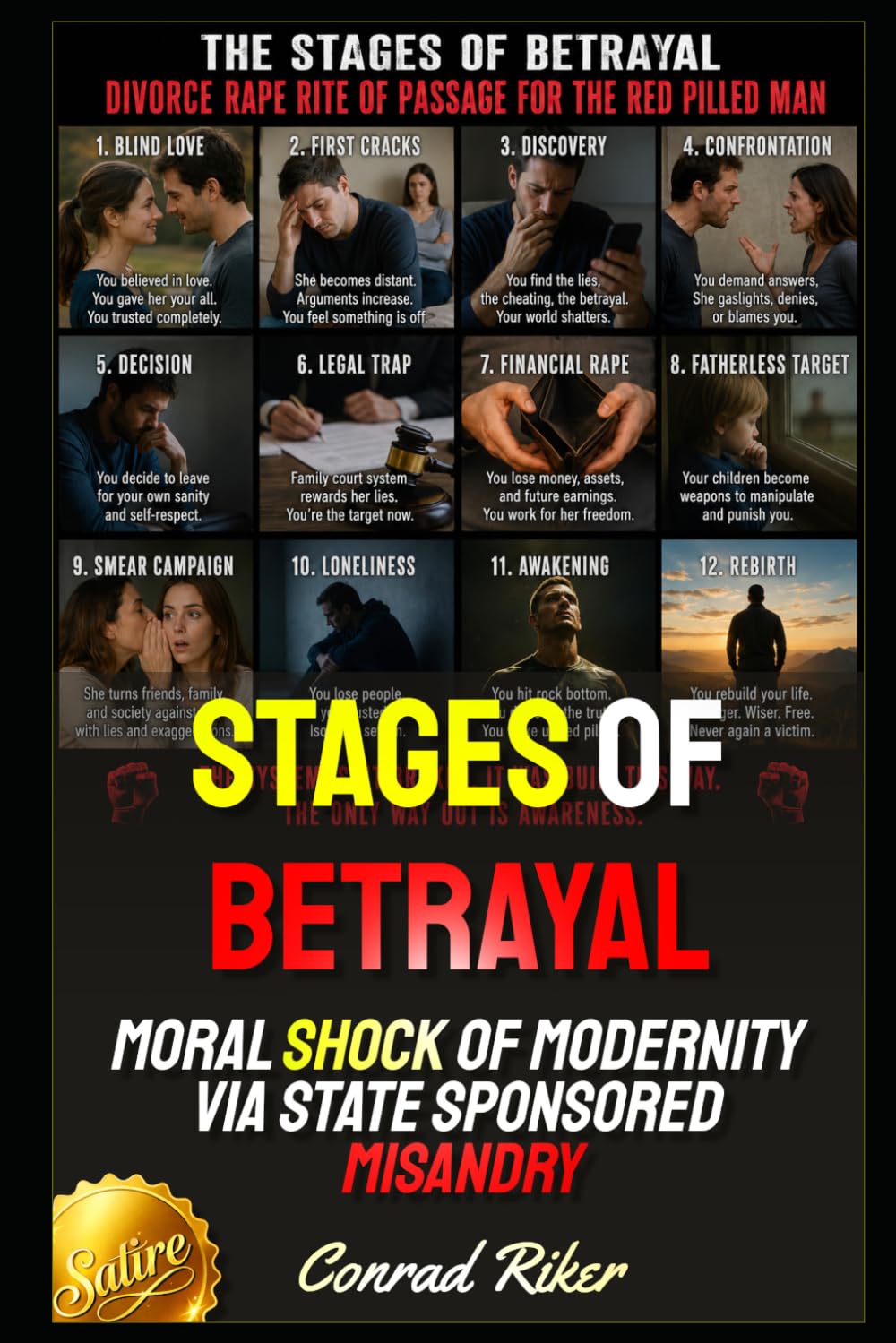 ler totalmente Stages Of Betrayal: Moral Shock Of Modernity Via State Sponsored Misandry (Redpilled Alchemy (Satire))