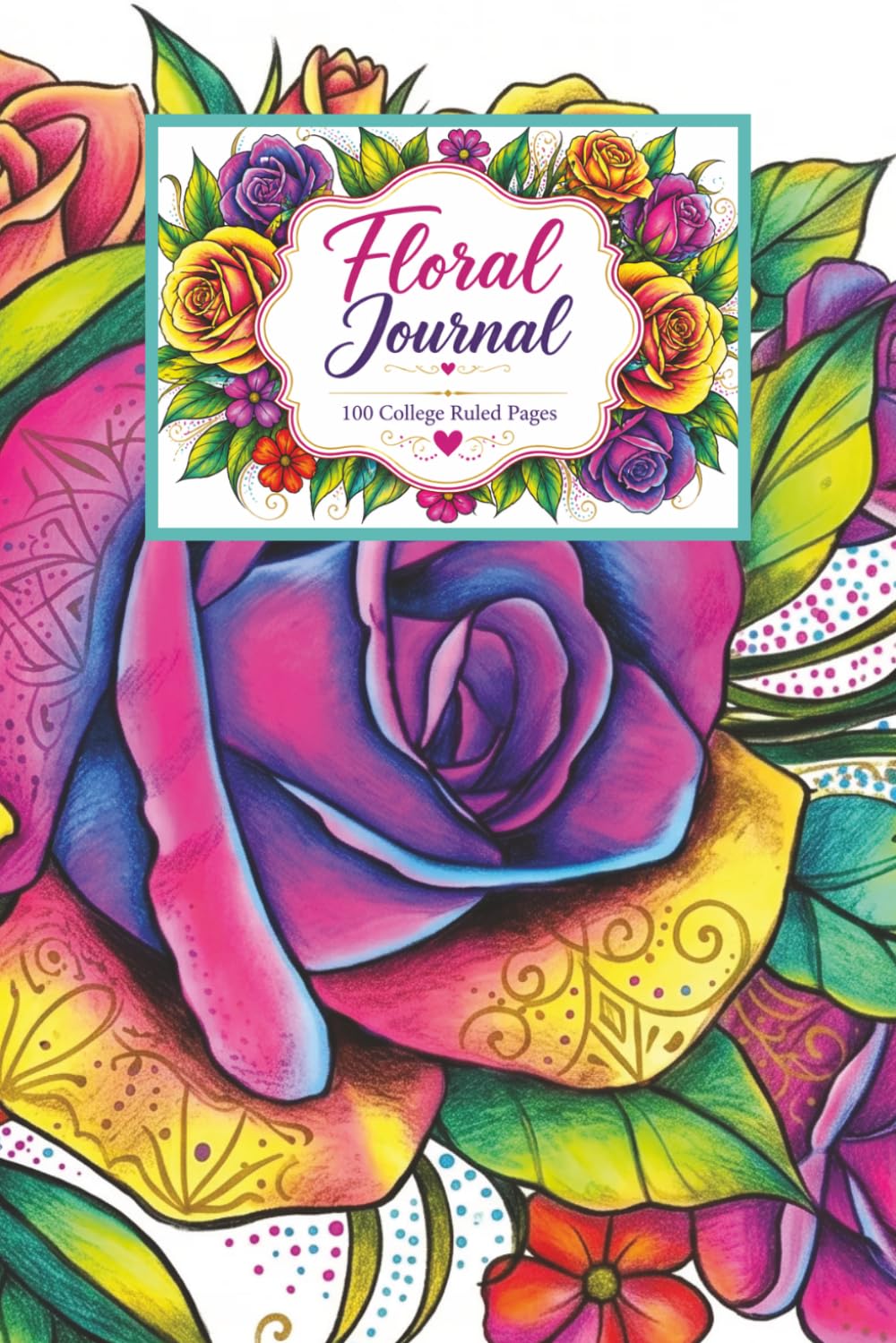 Floral Journal (Matte): 100 College Ruled Pages baixar o livro de graça