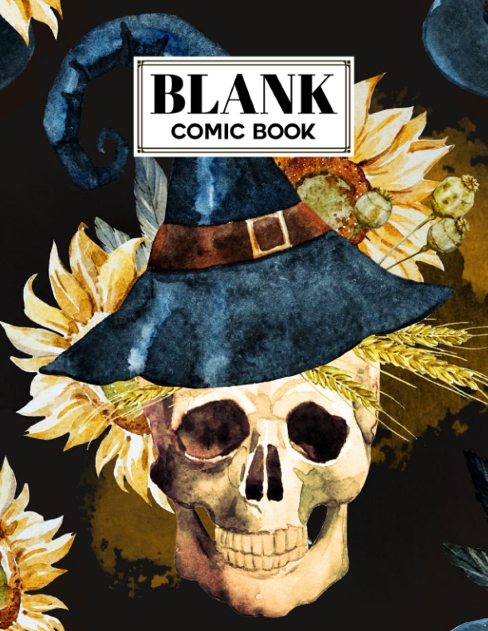 ler totalmente Blank Comic Book: Premium Skull Cover Blank Comic Book, Create Your Own Story, Journal, Notebook, Sketchbook for Kids and Adults, 120 Pages - Size 8.5" x 11" Notebook by Melanie Fleischer