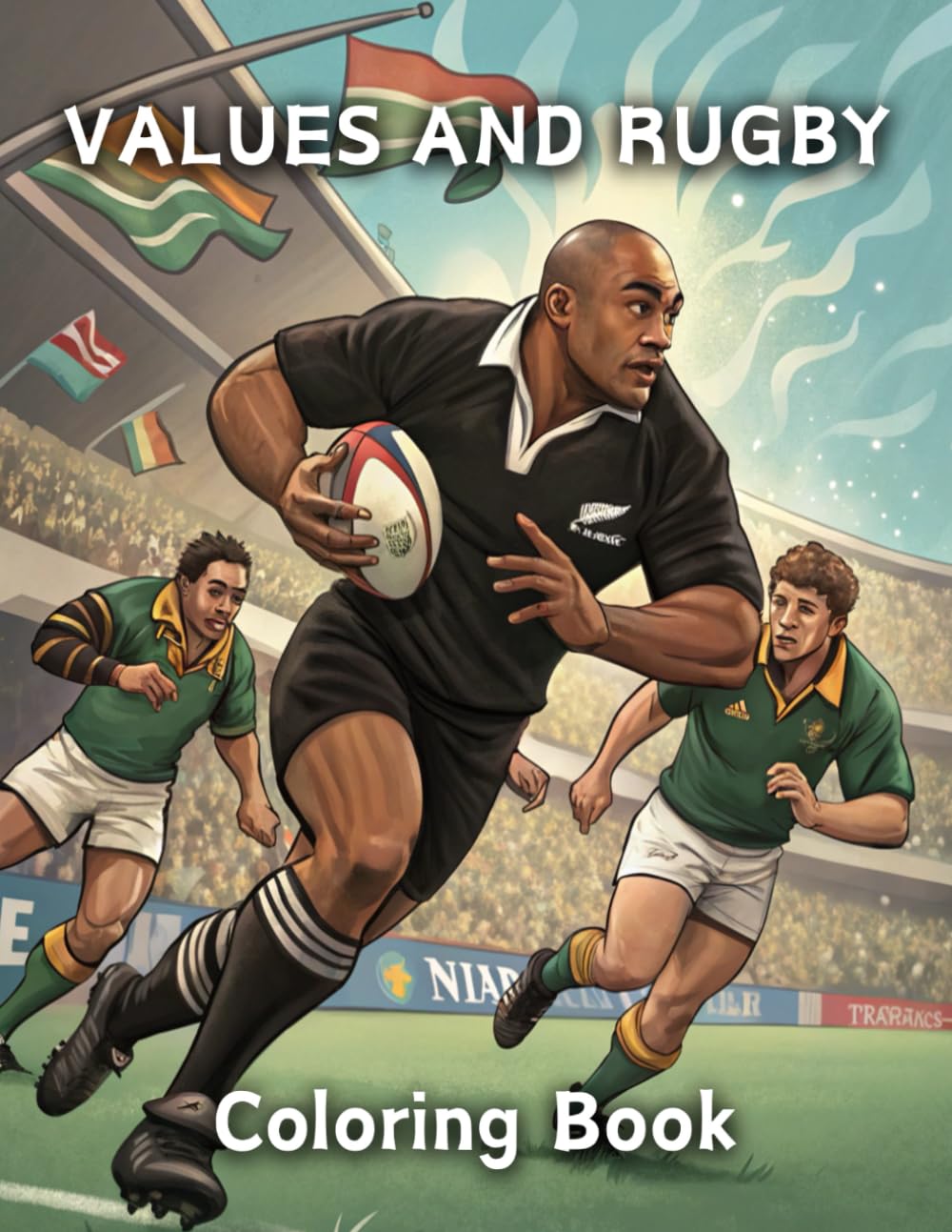 VALUES AND RUGBY Coloring Book: Scenes of matches and legendary players to give it color / For adults, teenagers, children (for all ages) baixar o livro de graça