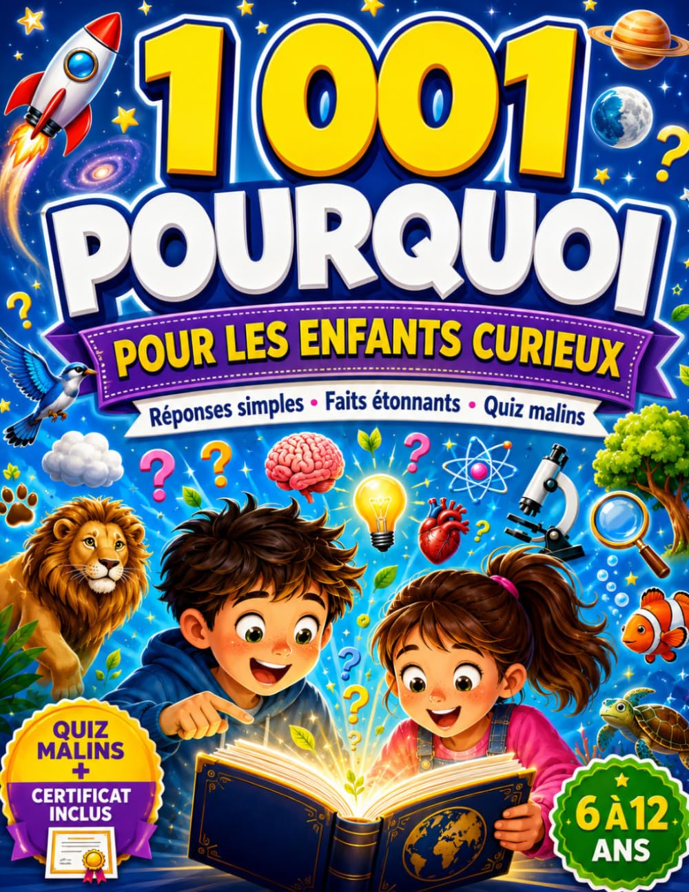 1 001 Pourquoi pour les Enfants Curieux: Encyclopédie de Questions et Réponses avec Réponses Simples, Faits Étonnants et Quiz Malins sur les Animaux,... Vie Quotidienne | 6 à 12 ans (French Edition) baixar livro de graça