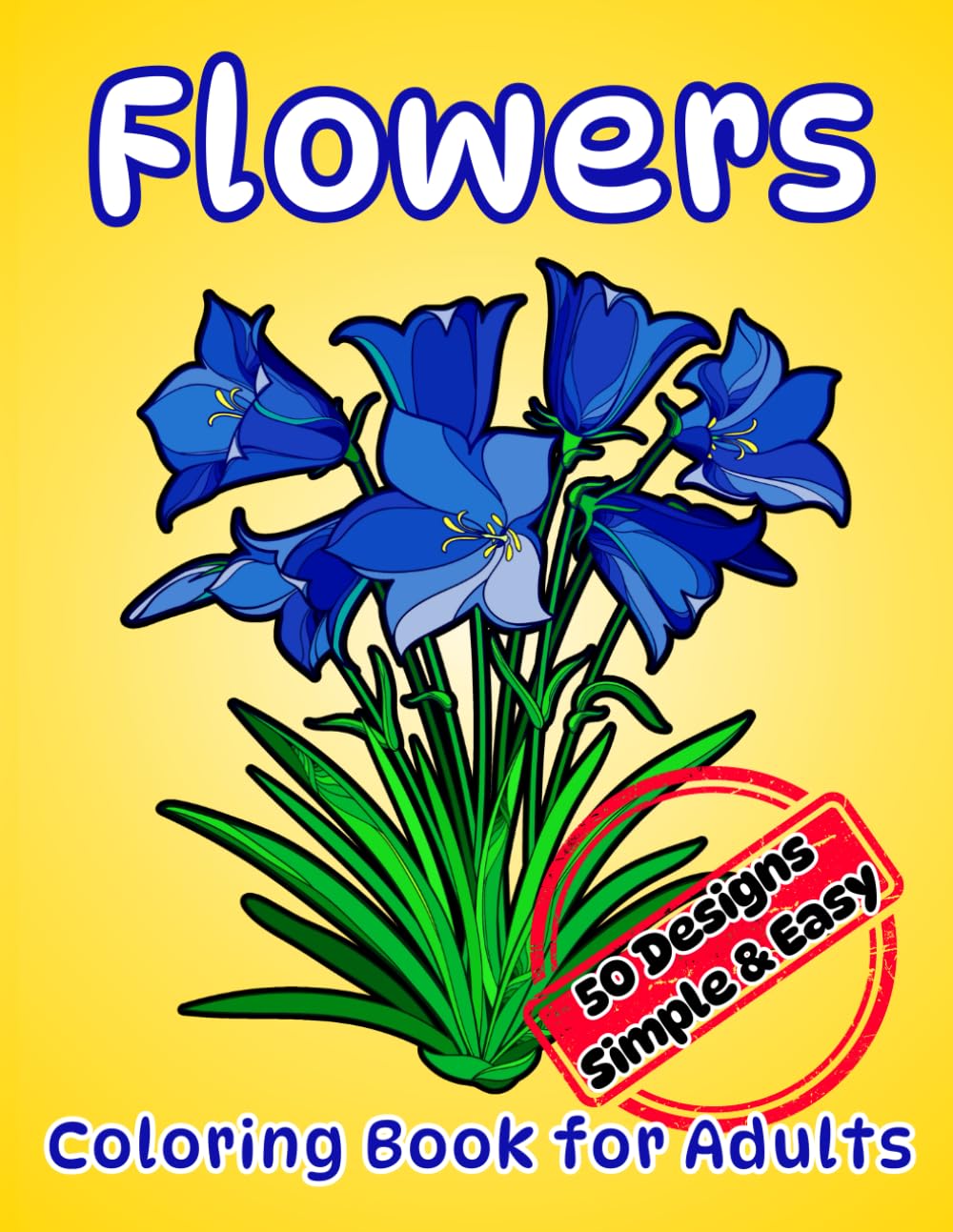 ler totalmente Flowers Coloring Book: Stress-Relief Coloring Book with Easy, Large-Print Flower and Plant Designs for Adults and Seniors