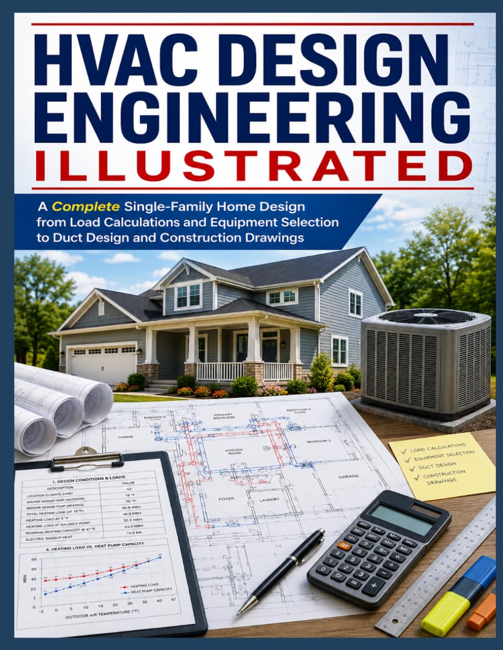 capítulo por capítulo baixar HVAC DESIGN ENGINEERING ILLUSTRATED: A Complete Single-Family Home Design from Load Calculations and Equipment Selection to Duct Design and Construction Drawings