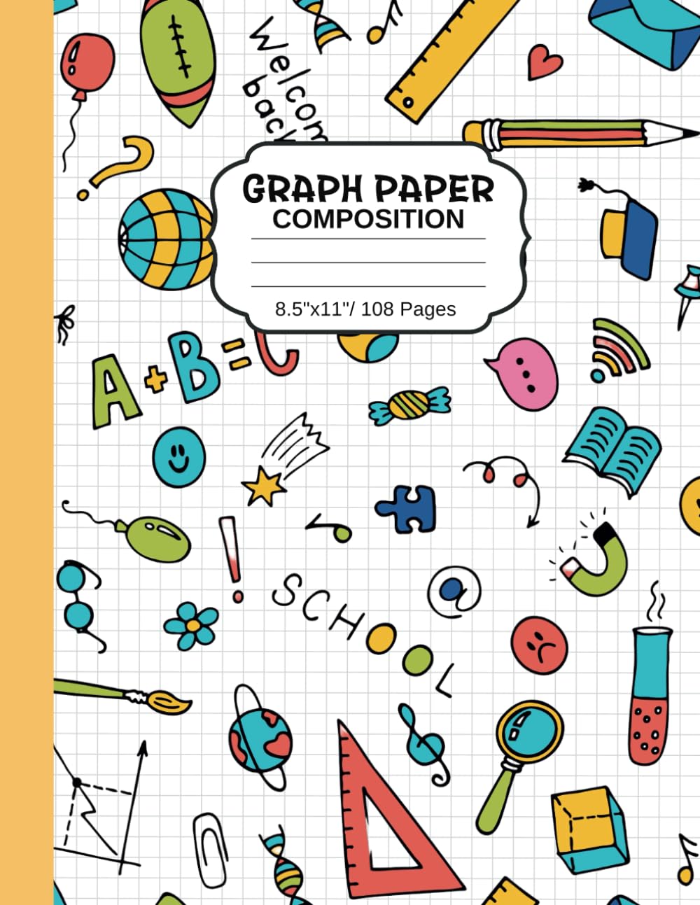capítulo por capítulo baixar Graph Paper Notebook: (8.5" x 11") Grid Line Paper for Math and Science Students, 5x5