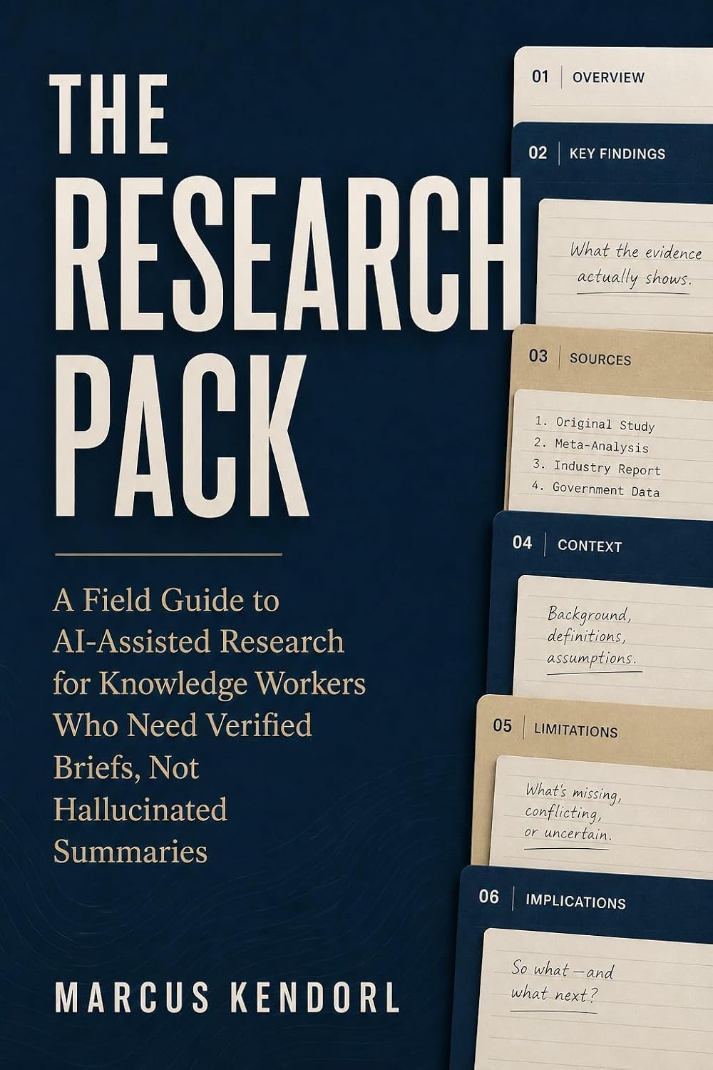 The Research Pack: A Field Guide to AI-Assisted Research for Knowledge Workers Who Need Verified Briefs, Not Hallucinated Summaries (Operator Pack) (English Edition) baixar o livro de graça