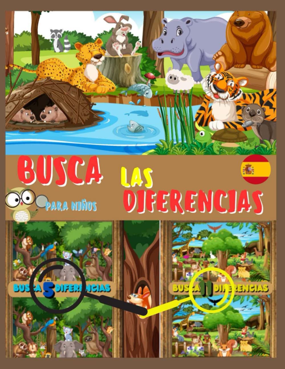 Busca las diferencias para niños: más de 160 diferencias + soluciones/42 páginas/ Libro de juegos. (Spanish Edition) baixar o livro de graça