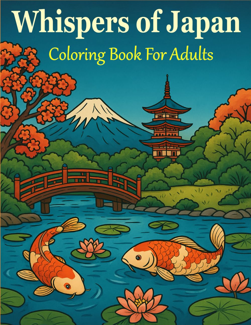 capítulo por capítulo baixar Whispers of Japan: Coloring Book For Adults: Explore Peaceful Japanese Landscapes, Folklore, and Sacred Rituals Through Art