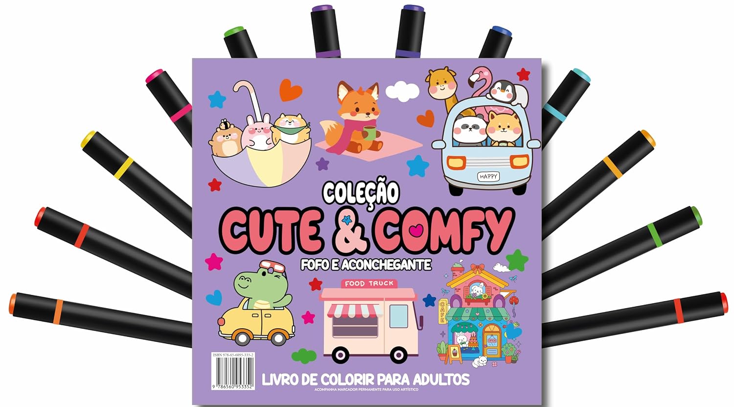 capítulo por capítulo baixar Cute & Comfy Coloring Book for Adults - Fofo e Aconchegante - Livro de Colorir Adulto