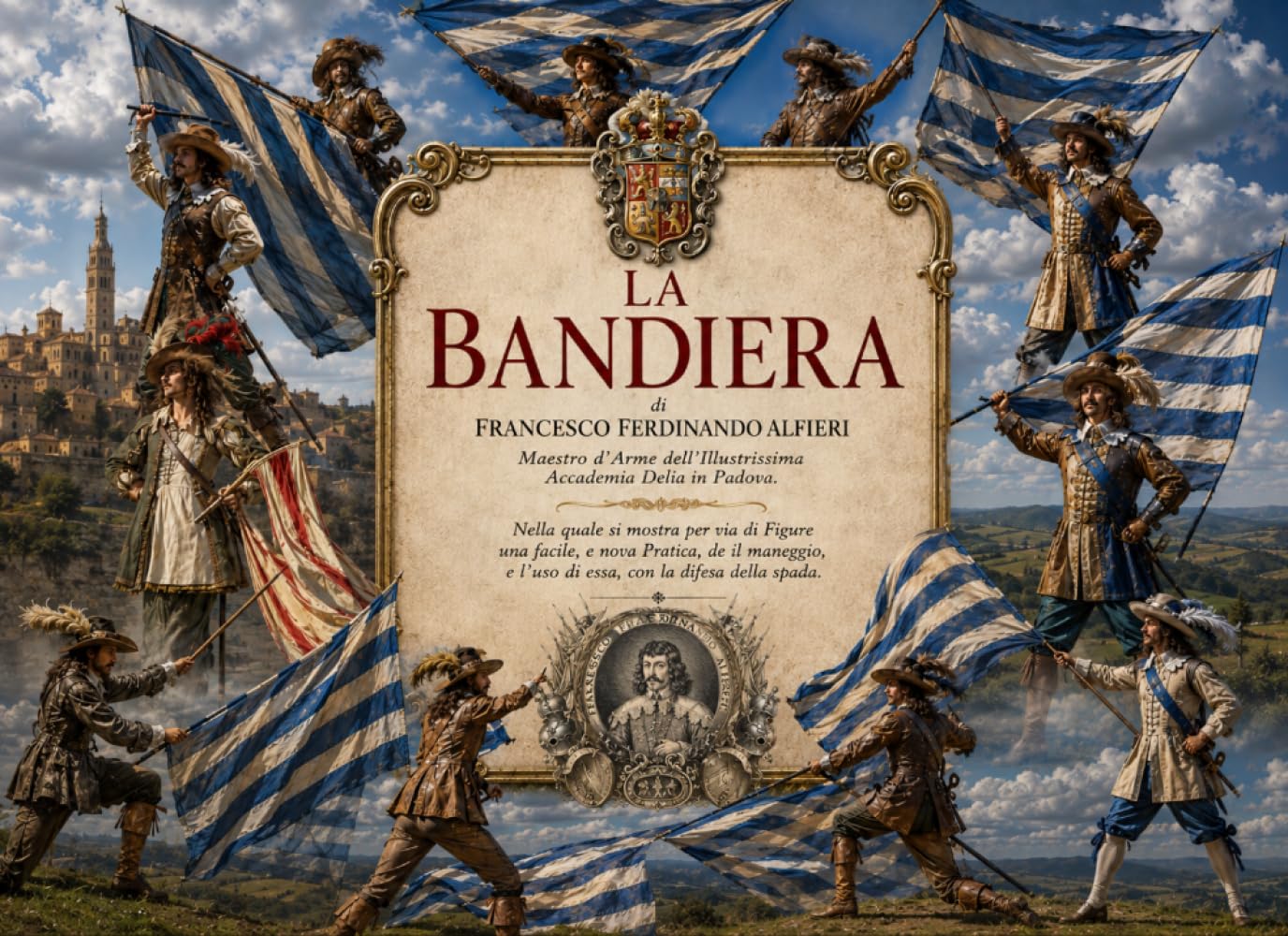 ler totalmente La Bandiera (Edizione Illustrata): Nella quale si mostra per via di Figure una facile, e nova Pratica, de il maneggio, e l'uso di essa, con la difesa della spada. (Italian Edition)