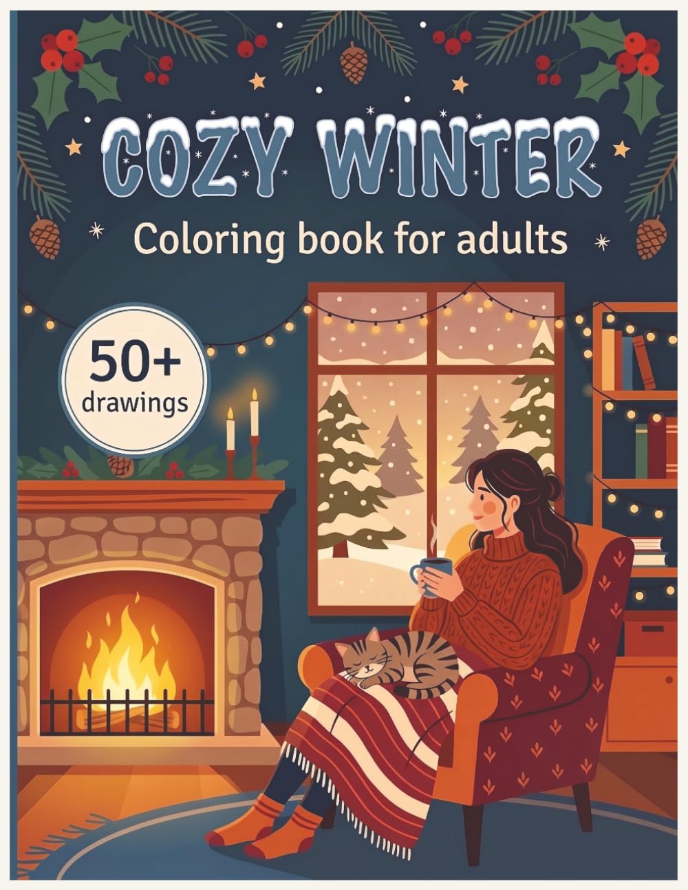 ler totalmente cozy winter coloring book for adults: Simple & Relaxing Winter Scenes for Adults with Cozy Moments, Warm Drinks, Snowy Nature & 50+ Beautiful... (Art Corner Cozy Seasons Coloring Books)