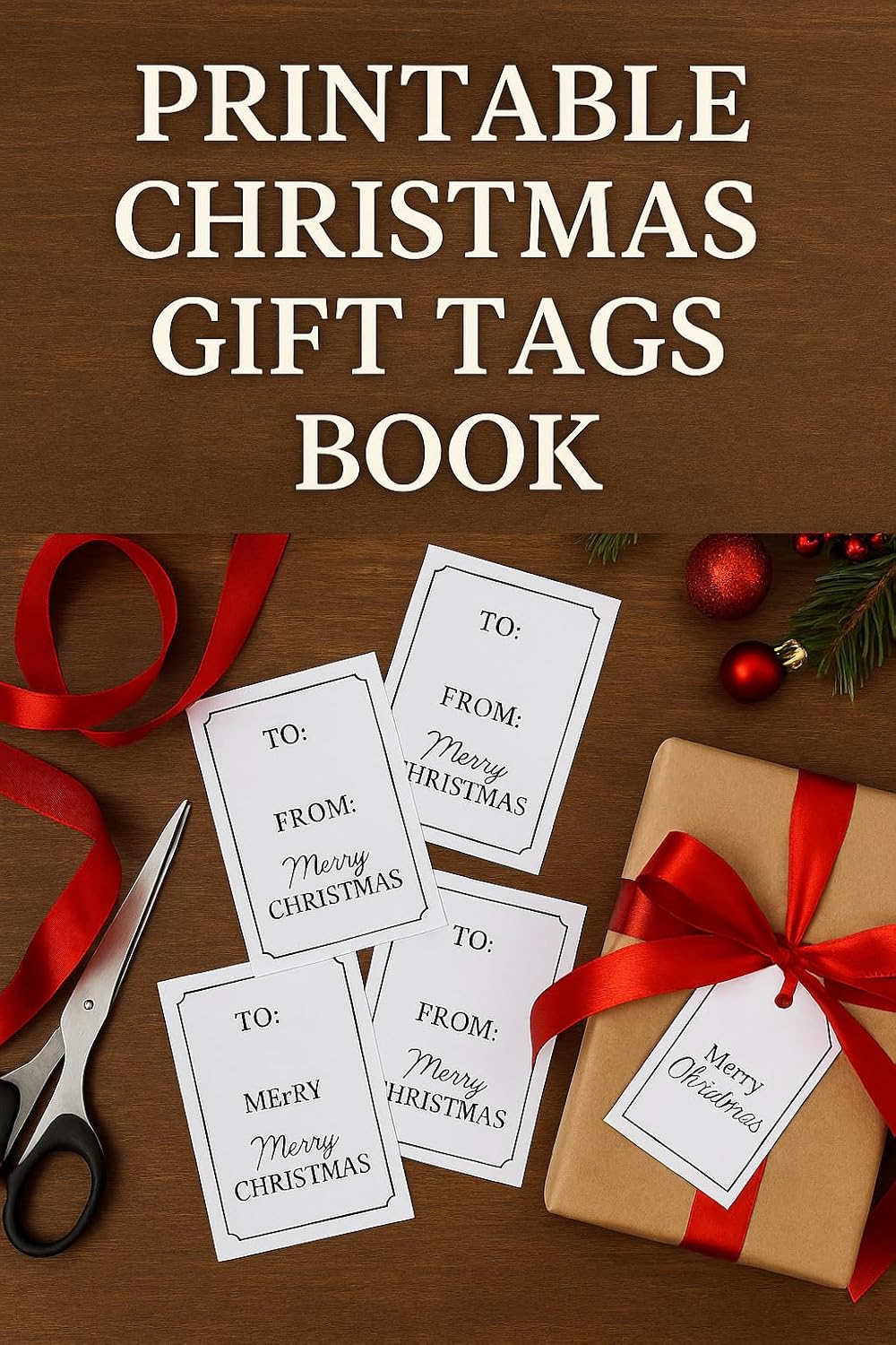 Printable Christmas Gift Tags Book: 30+ Merry Christmas To/From Labels for Gift Wrapping | Holiday Tags for DIY Gift Giving | Festive Printable Tags Collection (English Edition) baixar livro de graça