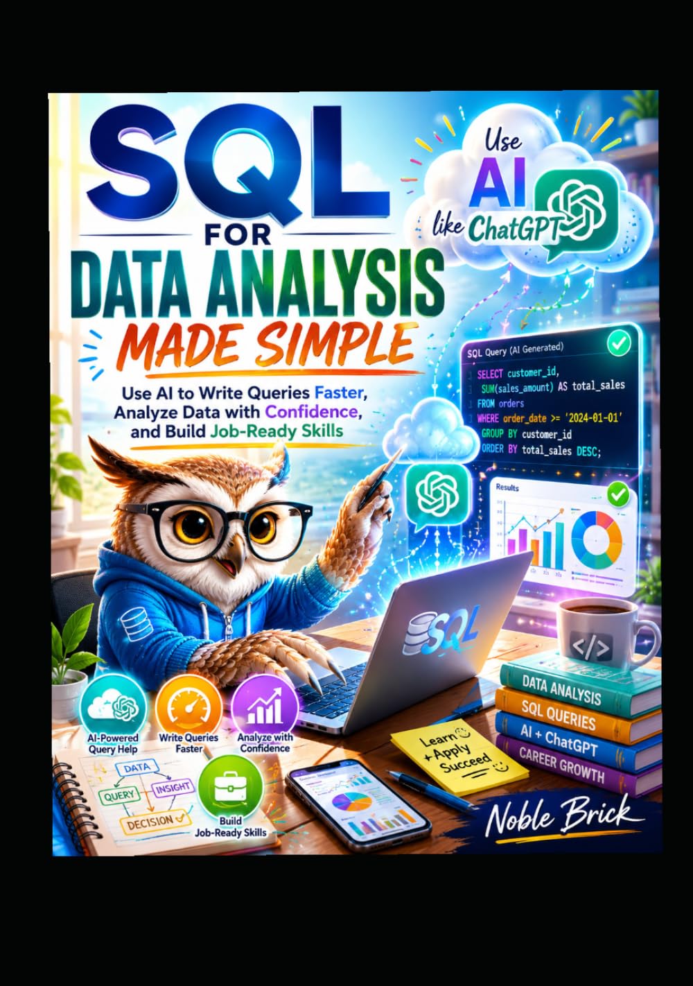 SQL for Data Analysis Made Simple: Use AI to Write Queries Faster, Analyze Data with Confidence, and Build Job-Ready Skills baixar livro de graça