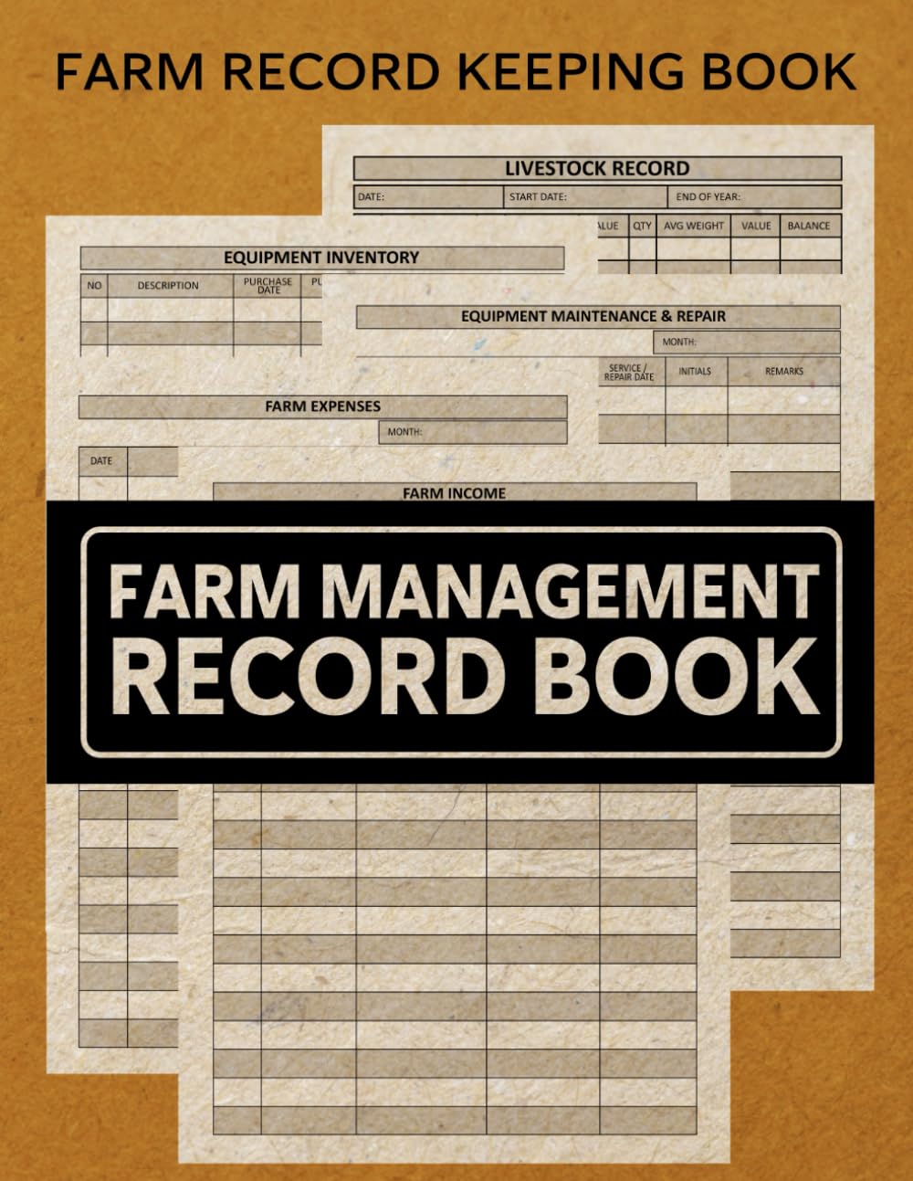 ler totalmente Farm Management Record Keeping Book: Farming Organizer Journal for Livestock Tracking, Equipment Inventory, Repairs, Income, and Expenses
