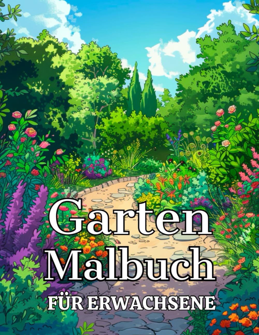 Garten Malbuch Für Erwachsene: Gärten, Landhäuser, Pflanzen und Blumen: Anti-Stress-Geschenke – Stressabbau und Entspannung (German Edition) baixar livro de graça
