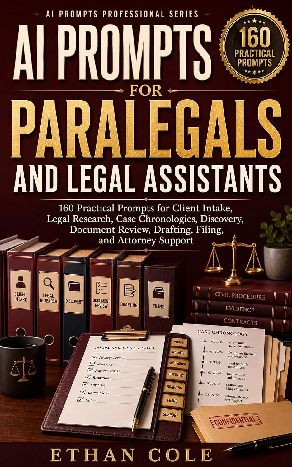 AI Prompts for Paralegals and Legal Assistants: 160 Practical Prompts for Client Intake, Legal Research, Case Chronologies, Discovery, Document Review,... Professional Series) (English Edition) baixar livro de graça