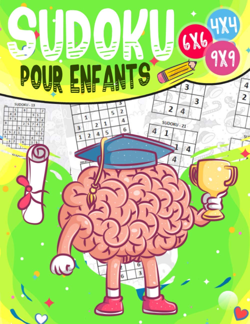 Sudoku pour enfants: 270 Sudoku pour Enfants de 8-12 Ans avec Solutions - Entraîne la Mémoire et la Logique baixar livro de graça