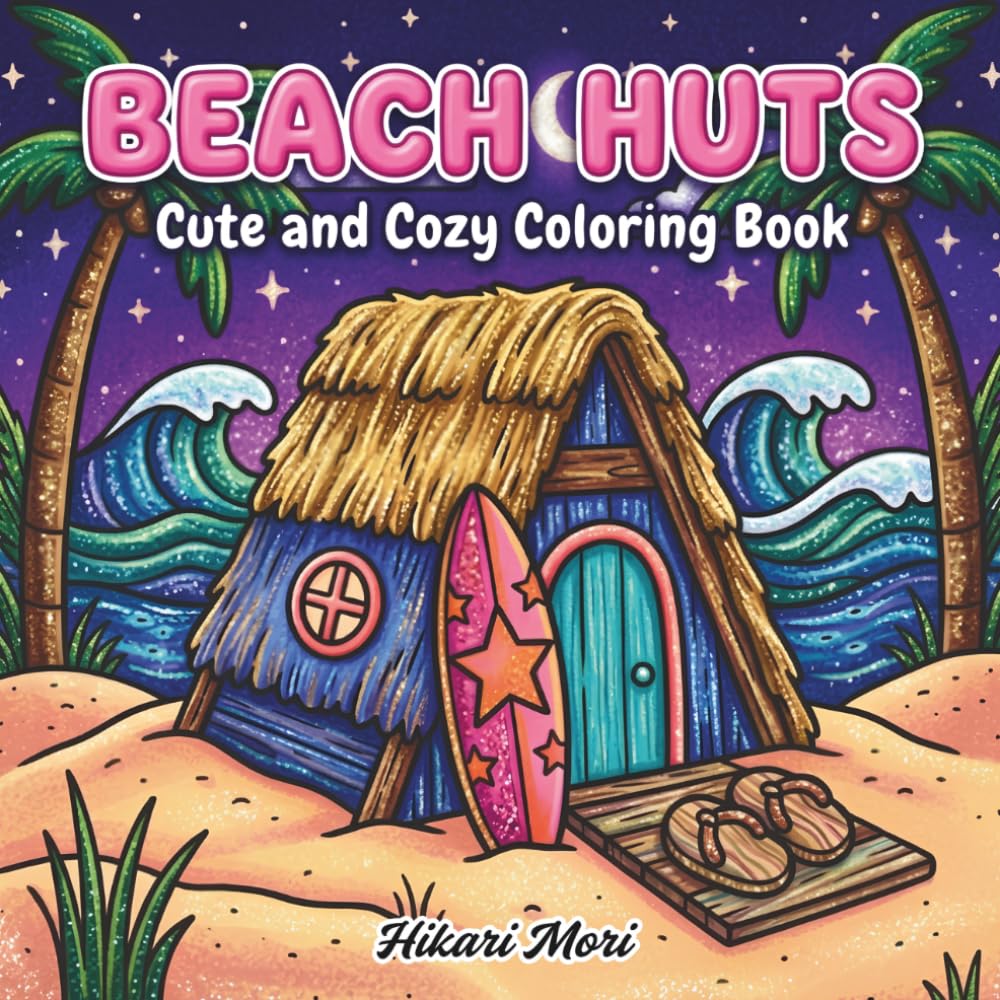 capítulo por capítulo baixar Beach Huts Coloring Book: Cute and Cozy Coastal Scenes for Stress Relief and Relaxation