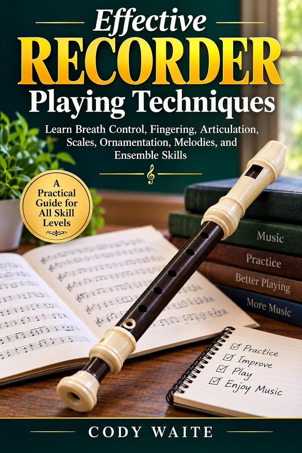 ler totalmente Effective Recorder Playing Techniques: Learn Breath Control, Fingering, Articulation, Scales, Ornamentation, Melodies, and Ensemble Skills (English Edition)