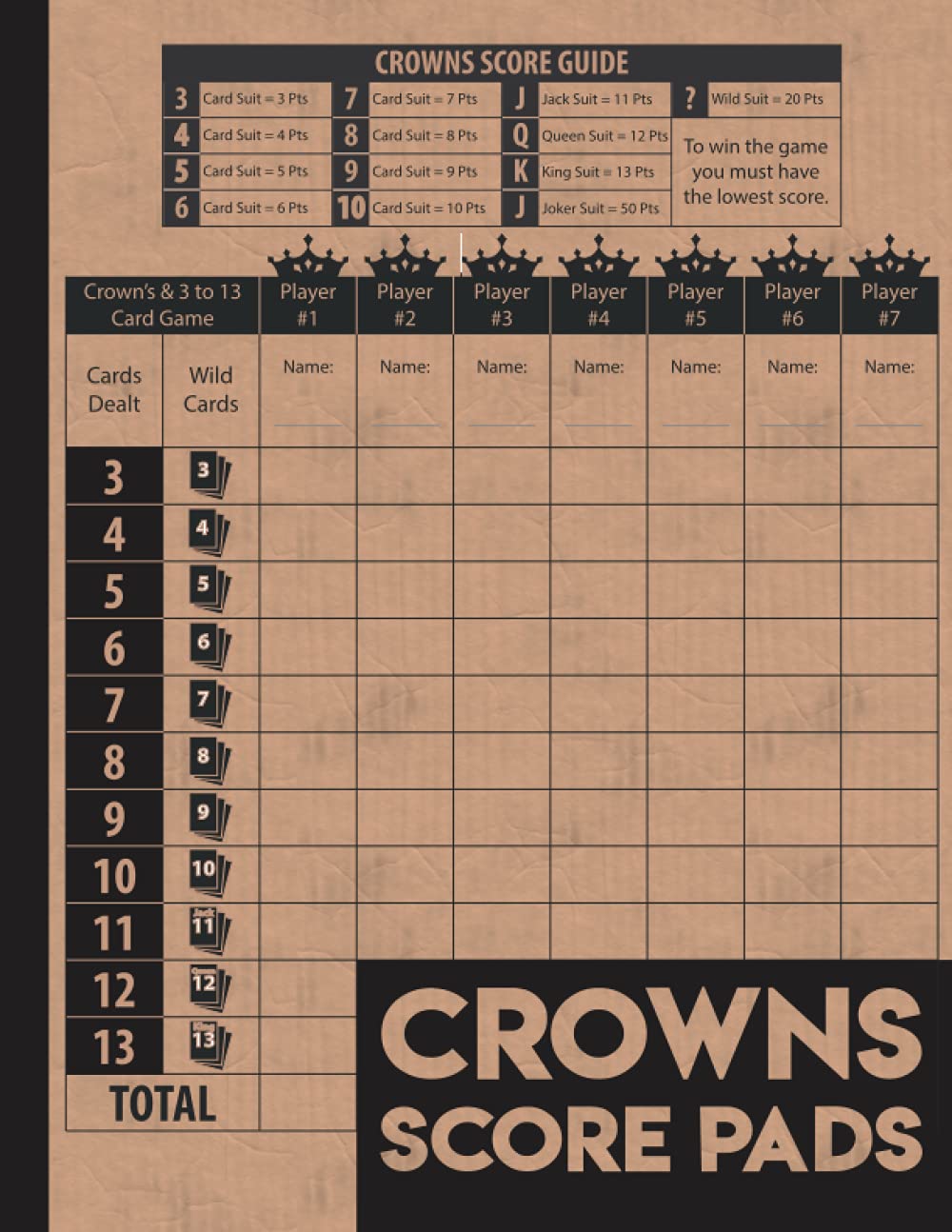 ler totalmente Crowns Score Pads: 130 Large Crowns Score Sheets