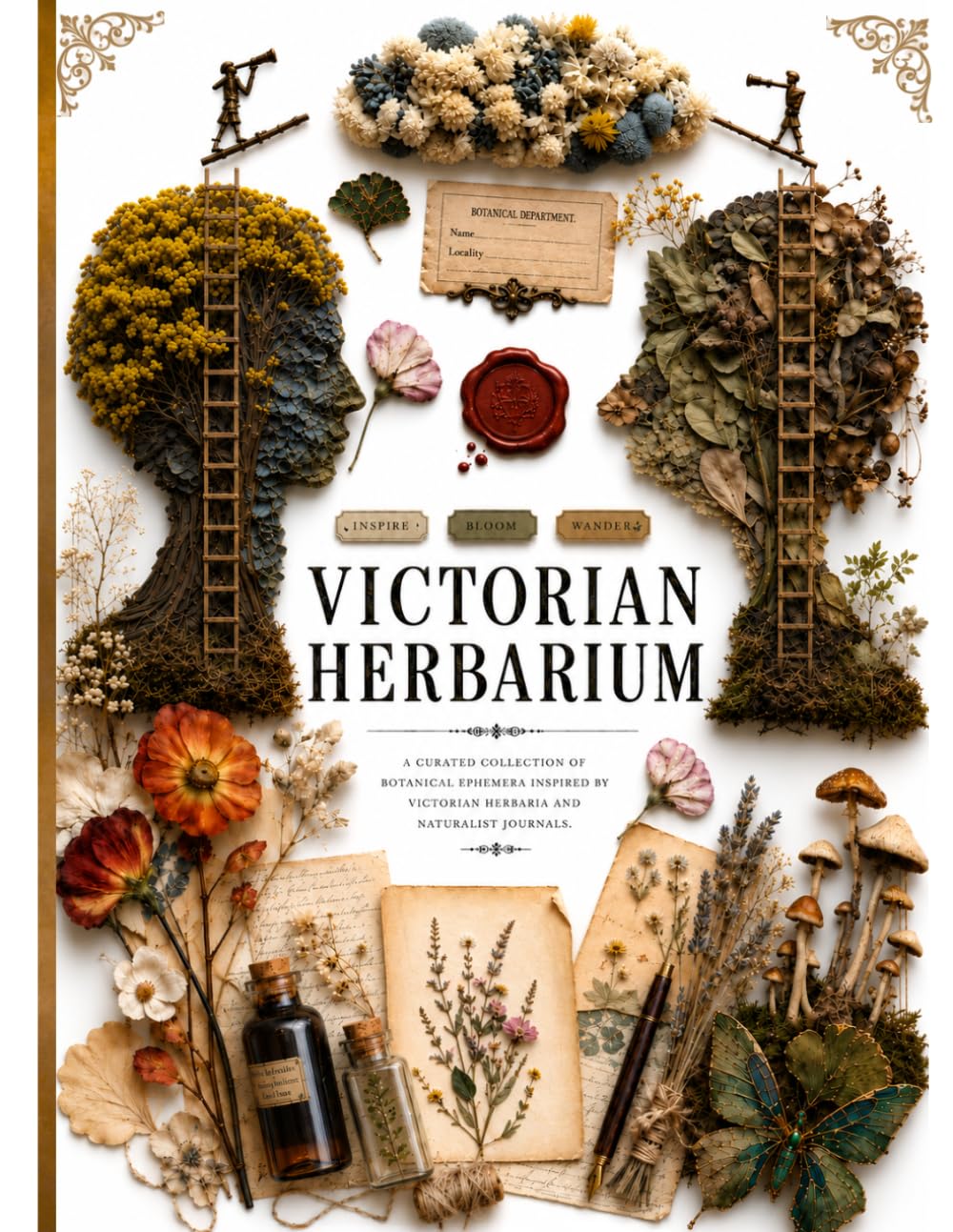 Victorian Herbarium Ephemera: Vintage Botanical Collage Collection for Junk Journals, Scrapbooking, Paper Crafts, Dark Academia, Mixed Media & Creative Projects baixar livro de graça