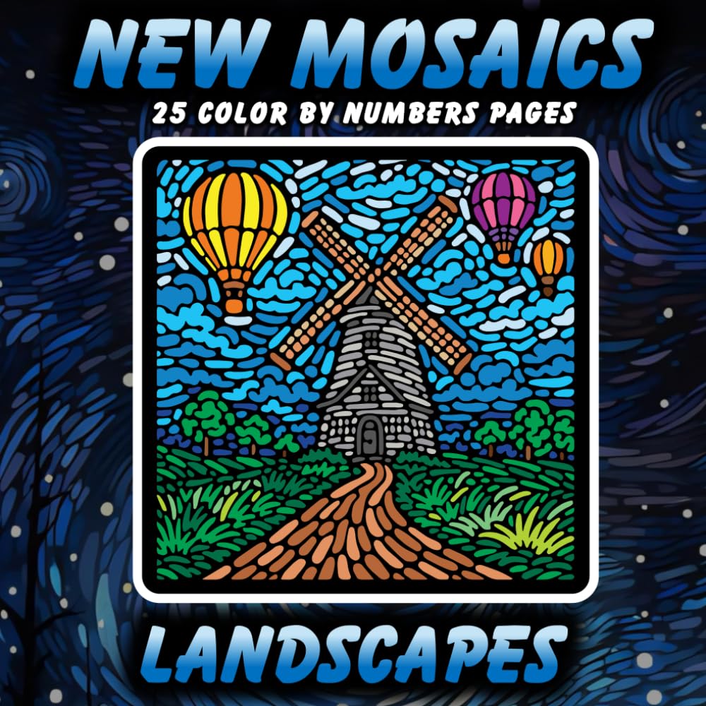 New Mosaics Coloring Book: Landscapes theme baixar o livro de graça