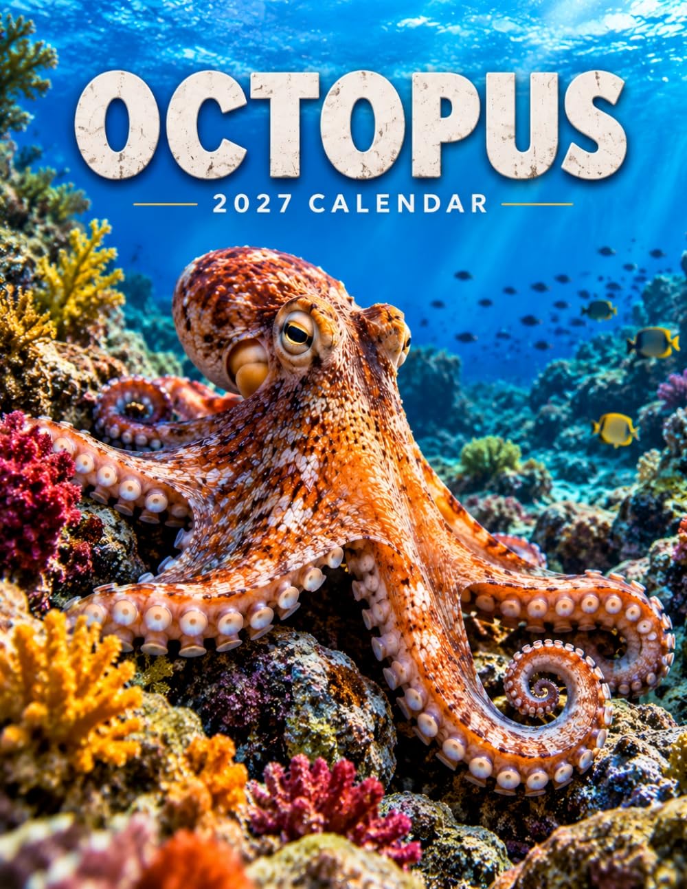 Octopus 2027 Calendar: Colorful Octopuses and Stunning Underwater Wildlife baixar o livro de graça